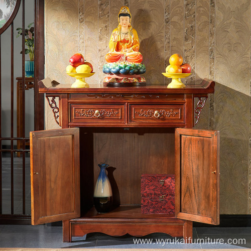 antique solid brass Buddha table lamp